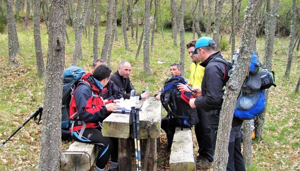 peregrinos en Cabanillas · Etapa 1 camino de san salvador