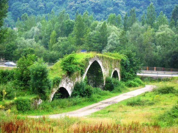 Puente medieval Olloniego · Etapa 6 camino de san salvador
